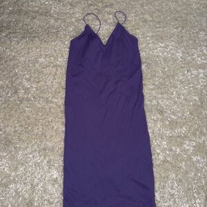 Fashion Nova Purple Midi Dress